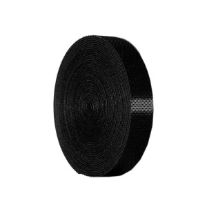 Well – Organizator de cabluri, Bandă Velcro, 3m x 1.5cm, Negru