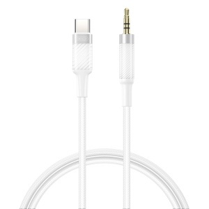 XO Cablu Jack 3.5 mm - USB-C 1 m Alb enervolt.ro