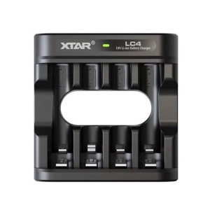 XTAR Incarcator acumulatori Li-ion, 4 sloturi, AA/AAA, USB-C, LC4