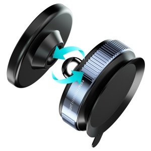 BWOO Suport telefon magnetic cu prindere ventuză - Culoare Negru_enervolt.ro