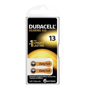 Duracell Baterie auditiva ZA13, PR48, Blister 6 Buc.