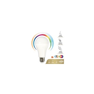 Bec LED E27 A65 RGB CCT Smart Wi-Fi 14W GBC, enervolt.ro
