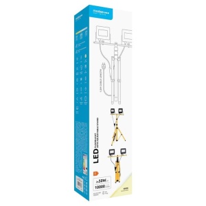 Modee Proiector LED de lucru cu trepied, 2x50W 10000lm 4000K IP65