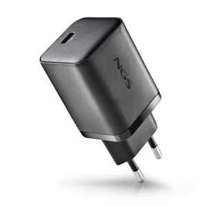 Incarcator retea NGS BUD 45W-C, 1x USB-C PD 45W, cablu USB-C, 8 mufe compatibile cu HP-enervolt.ro