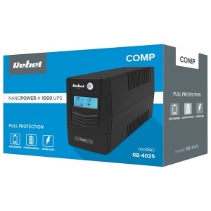 REBEL Sursa UPS OFFLINE NanoPower Plus 1000 (1000VA/600W)