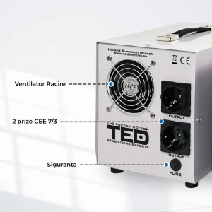 STABILIZATOR TENSIUNE AUTOMAT AVR 5000VA TED-enervolt.ro