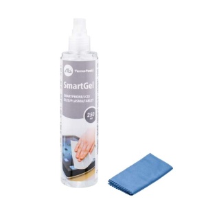 TermoPasty Spray pentru Curățat Suprafețe din Sticlă 250ml, Spumă + Lavetă Microfibra inclusa