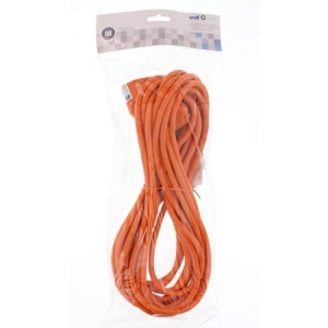 Well – Cablu prelungitor 10m, 1.5 mm², Portocaliu, IP20 - Img 2