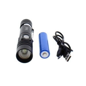 WELL Lanternă T6 LED 350lm, zoom reglabil, carcasă rezistentă - Img 2