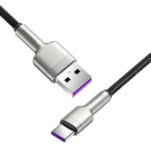 Cablu USB-A la USB-C 1M BASEUS Cafule Metal, 66W, enervolt.ro