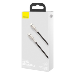 BASEUS Cablu USB-C la Lightning 0.25M, pentru alimentare și date Cafule Metal