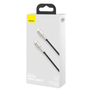BASEUS Cablu USB-C la Lightning 0.25M, pentru alimentare și date Cafule Metal