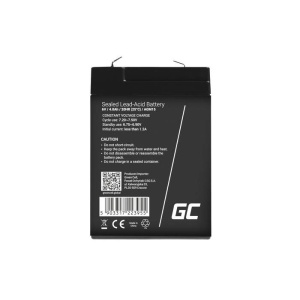 GreenCell Acumulator plumb‑acid 6V 4Ah, terminal F1/T1, AGM