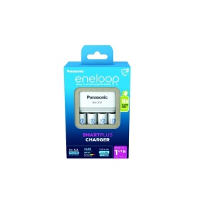 PANASONIC încărcător Smart&Quick, include 4x AA 2000mAh Eneloop - ECO Plastic Free enervolt.ro