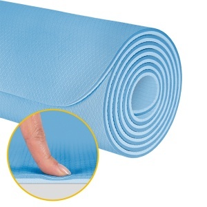 Saltea fitness 200 × 115 cm, grosime 1 cm, albastru REBEL ACTIVE_enervolt.ro