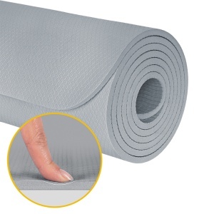 Saltea fitness 200 × 90 cm, grosime 1 cm, gri REBEL ACTIVE_enervolt.ro