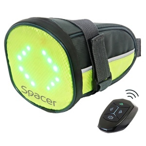 SPACER Geantă bicicletă cu semnalizare LED – KOM-SPBBLED, enervolt.ro