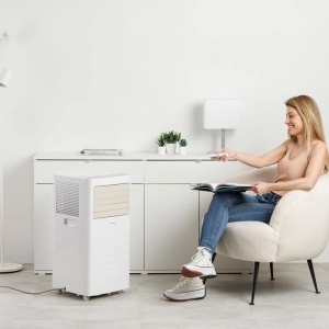 TAURUS Aparat de aer condiționat portabil, 12000 BTU, pompă de căldură, Temp Design Ultra