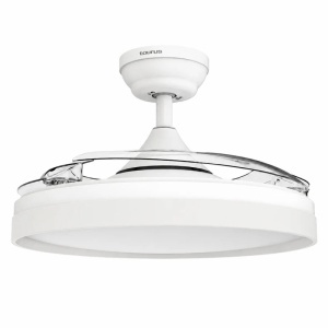 TAURUS Ventilator de tavan, 30 W, 107 cm, LED 36 W, Polar Hide&Go