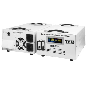 STABILIZATOR TENSIUNE AUTOMAT SERVOMOTOR 5000VA TED-enervolt.ro