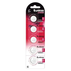 Uniross Baterie buton litiu CR2032 3V, Blister 5 buc