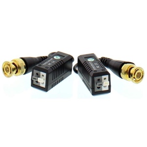 WELL Video balun HD cu clip pentru cablu UTP/FTP, produs cu ambalaj deteriorat