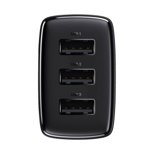 BASEUS Încărcător rețea Compact 17W, 3x USB-A, enervolt.ro