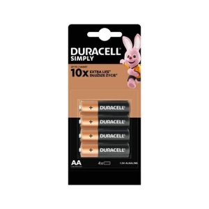 Baterie alcalină Duracell Basic R6 AA – blister 4 buc