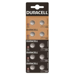 Baterie buton alcalină Duracell LR44 / AG13 / 1.5V – blister 10 buc