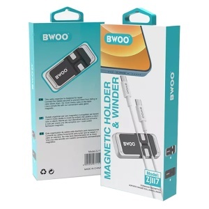 BWOO suport magnetic pentru cabluri, Set 2 buc. - Negru_enervolt.ro