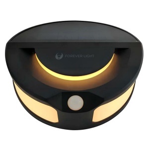 FOREVER‑LIGHT Lampă LED 3000K cu încărcare solară și senzor de mișcare, 6W, 300lm, enervolt.ro