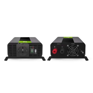 Green Cell PRO – Invertor de tensiune 12V → 230V, 300W, sinus pur, INVGC05 - Img 2