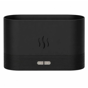 Difuzor de aromaterapie și umidificator ultrasonic PLATINET Flame Aroma, 180 ml, efect de flacără, negru enervolt.ro