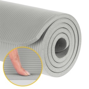 Saltea fitness 183 × 61 cm, grosime 1,5 cm, gri REBEL ACTIVE, enervolt.ro