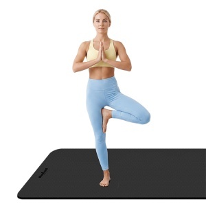 Saltea fitness 200 × 115 cm, grosime 1 cm, negru REBEL ACTIVE by enervolt.ro
