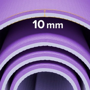 Saltea fitness 200 × 90 cm, grosime 1 cm, mov REBEL ACTIVE_enervolt.ro