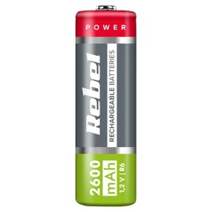 ACUMULATORI NI-MH AA R6 2600MAH BLISTER 4 BUC REBEL-enervolt.ro
