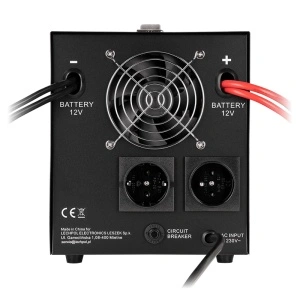 UPS pentru centrale termice REBEL cu sinus pur, 2000 VA-1200 W, 12 V, LiFePO4_enervolt.ro
