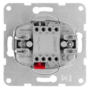 Schrack Inserție întrerupător simplu Visio S50, EV100101 — cleme cu element elastic