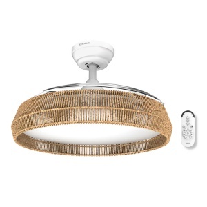 TAURUS Ventilator de tavan, cu lumină LED, 30 W, 107 cm, Polar Nature, enervolt.ro