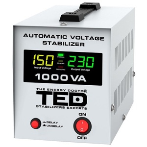 TED STABILIZATOR TENSIUNE AUTOMAT, LCD, AVR 1000VA