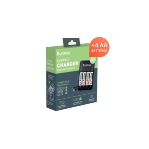 Uniross Incarcator NiMH AA/AAA/9V, UCU009A + 4x AA 2100mAh