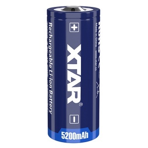 XTAR Acumulator 26650 Li‑ion 5200mAh cu Protecție