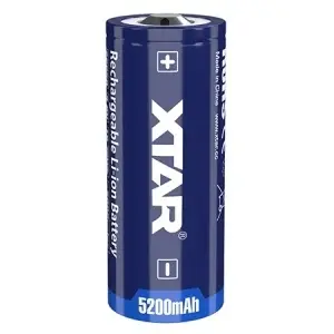 XTAR Acumulator 26650 Li‑ion 5200mAh cu Protecție