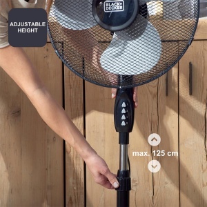 Ventilator cu picior 40 cm, 40W BLACK+DECKER, by enervolt.ro