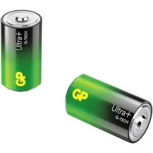 Baterie alcalina UltraPlus GP R20 (D) 2 buc_enervolt.ro