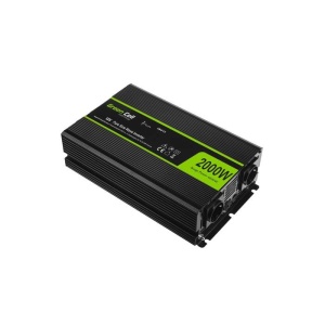 Green Cell – Invertor de tensiune 12V → 230V, 2000W, sinus pur, INV11 - Img 2
