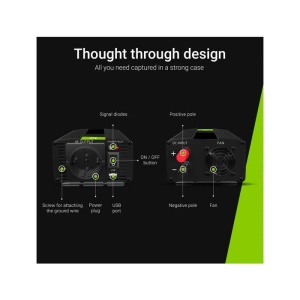 GreenCell Invertor de tensiune 24V → 230V, 300W, sinus pur, INV14 - Img 2