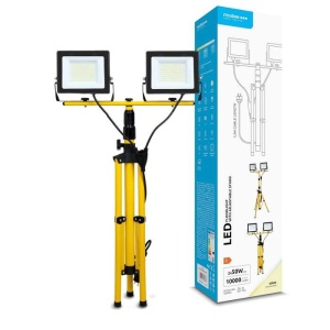 Modee Proiector LED de lucru cu trepied, 2x50W 10000lm 4000K IP65 - Img 2