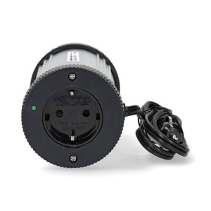 Nedis – Invertor tensiune cu undă sinusoidală modificată, 12V DC → 230V AC, 300W, 1x priză, 1x USB-A - Img 2